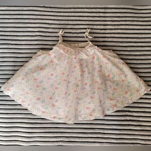 Gap Baby Girl Flower Sleeveless Top Size 6-12 Months